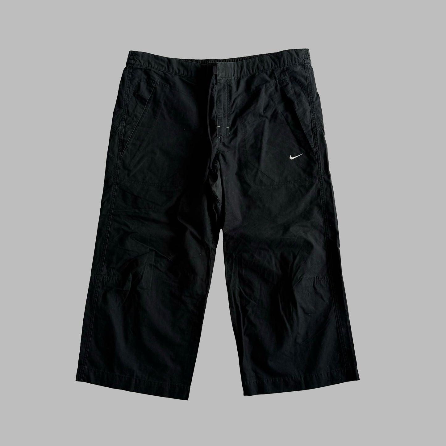 Y2K Nike Swoosh Activewear Capris - M