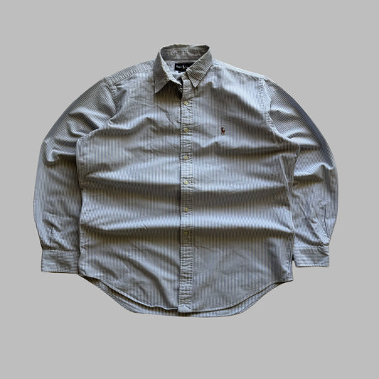 90s Ralph Lauren Striped Button Up - XL