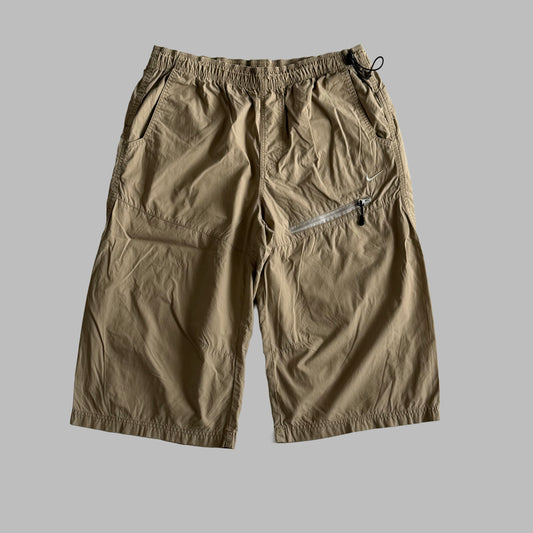 Y2K Nike Wide Leg Cargo Shorts - L