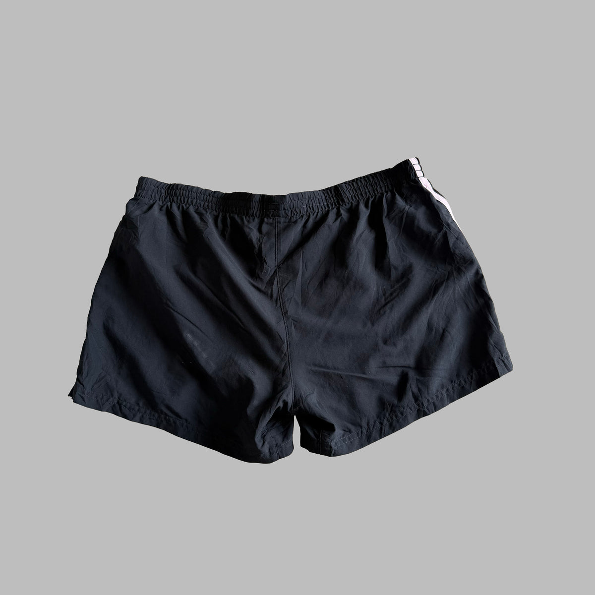 Y2K Adidas Three Stripe Mini Shorts - M