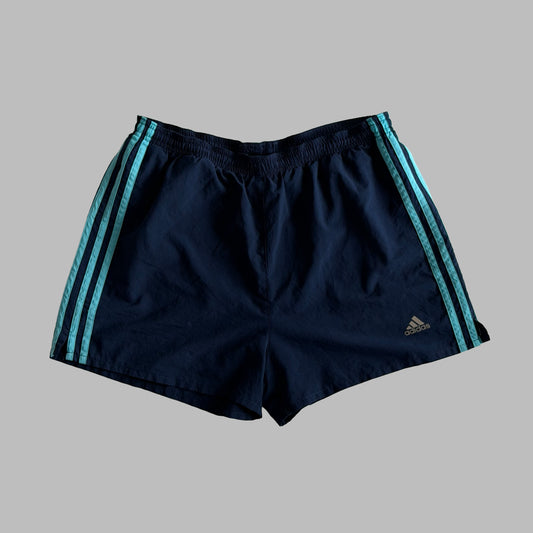 Adidas Three Stripe Mini Shorts - M