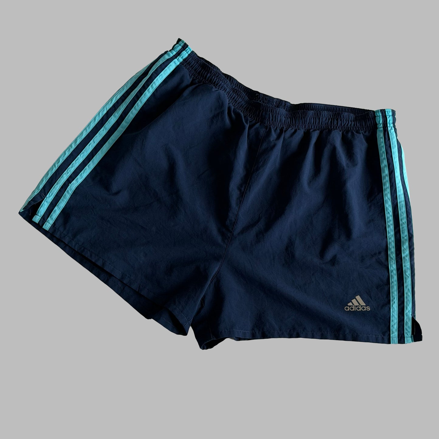 Adidas Three Stripe Mini Shorts - M