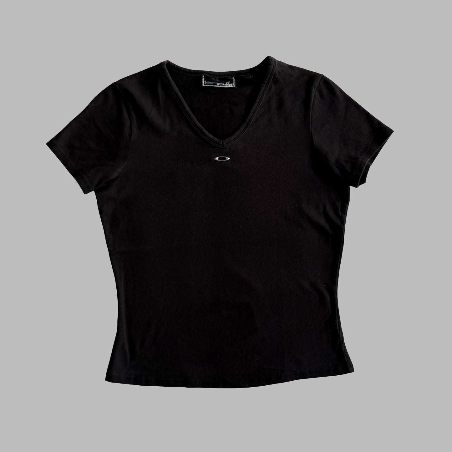 Y2K Oakley Low Cut Ellipse Baby Tee - S/M