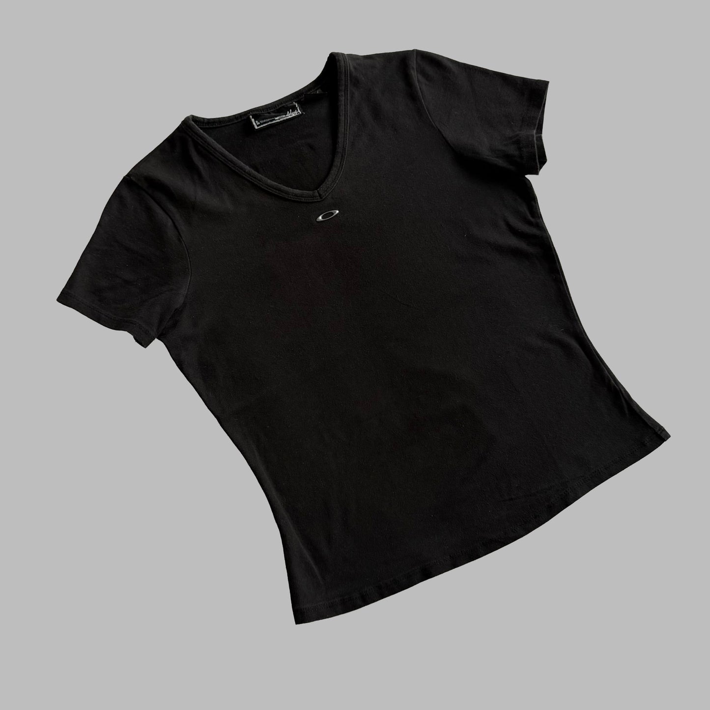 Y2K Oakley Low Cut Ellipse Baby Tee - S/M