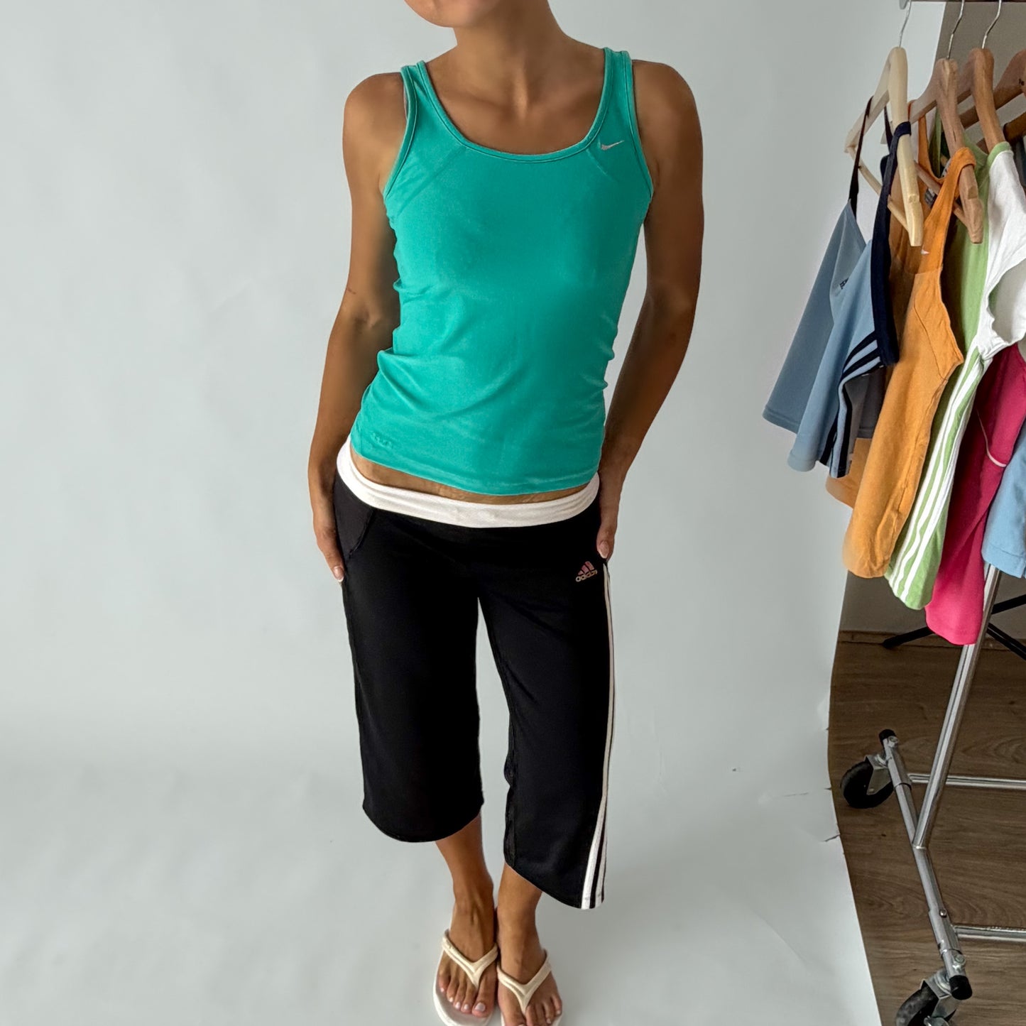 Y2K Nike Scoop Neck Activewear Tank - S