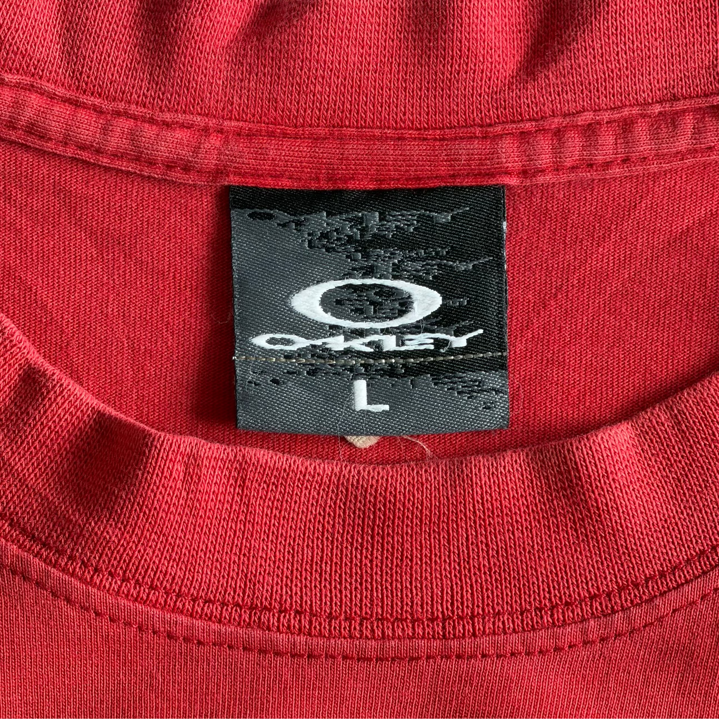 Y2K Oakley Remove Before Flight Graphic T-Shirt - L