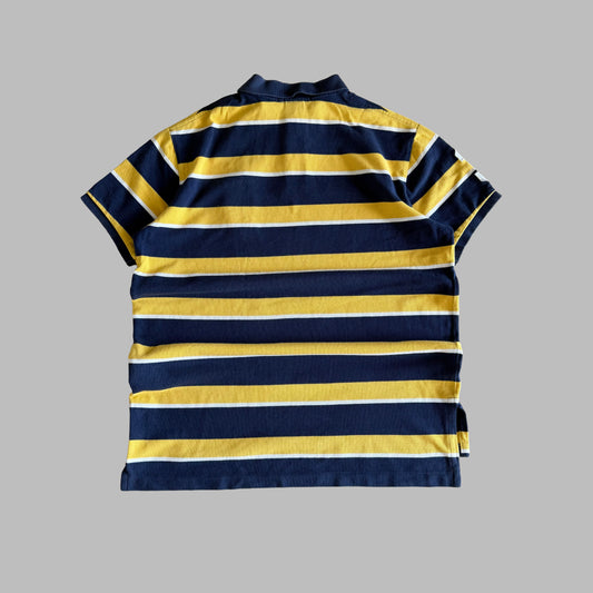 90s Ralph Lauren Striped Polo T-Shirt - L