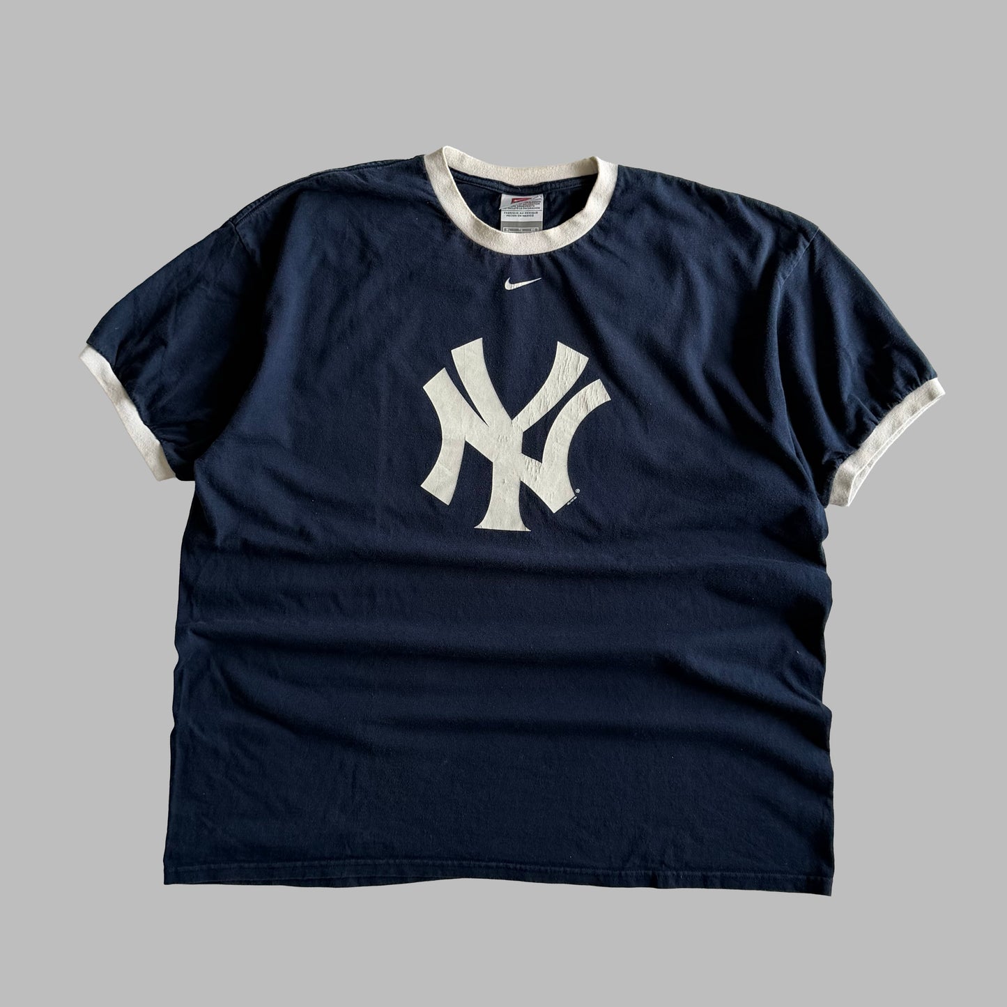 Y2K Nike Yankees Ringer T-Shirt - XL