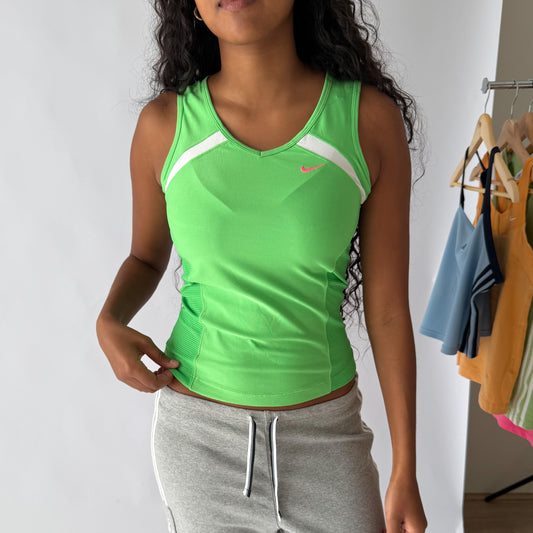 Y2K Nike Mesh Panelled Activewear Top - S/M