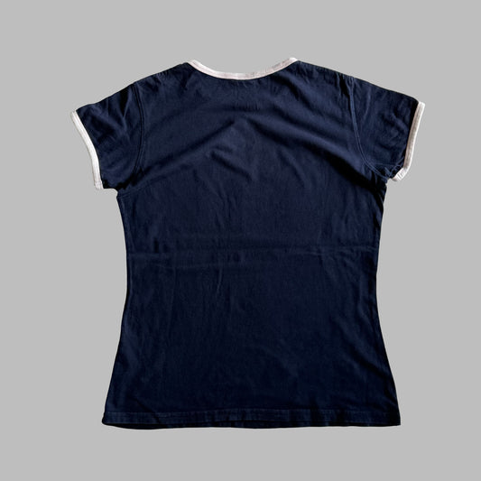 90s Nike Yankees Synched Ringer Tee - L