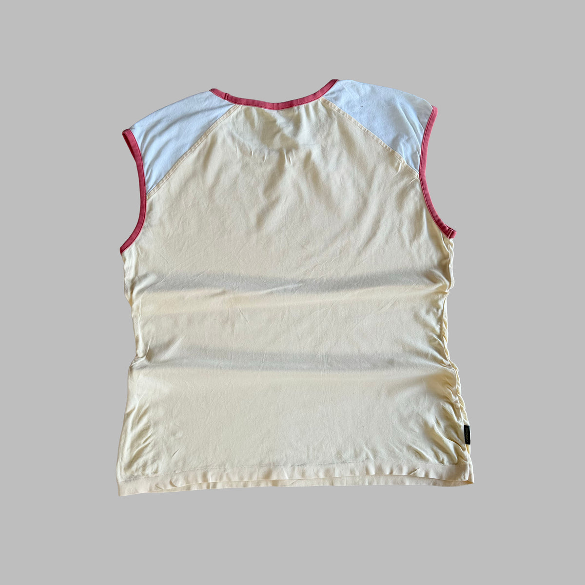 Y2K Reebok Spell Out Raglan Tank - L