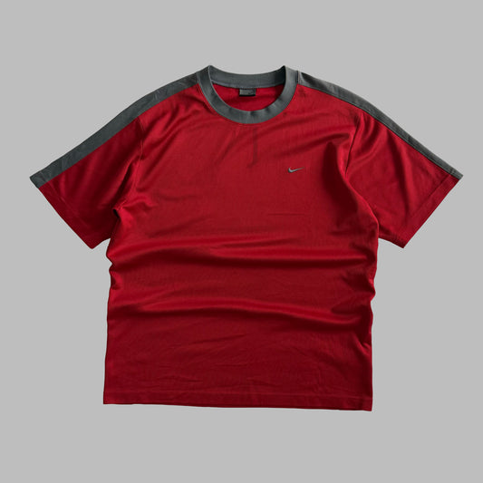 Y2K Nike Striped Lightweight T-Shirt - L