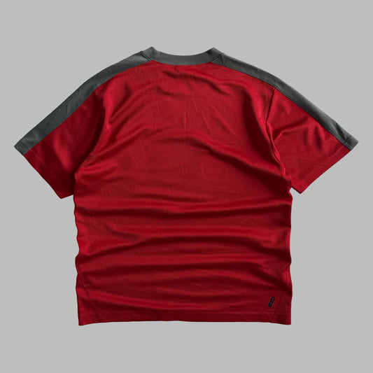 Y2K Nike Striped Lightweight T-Shirt - L