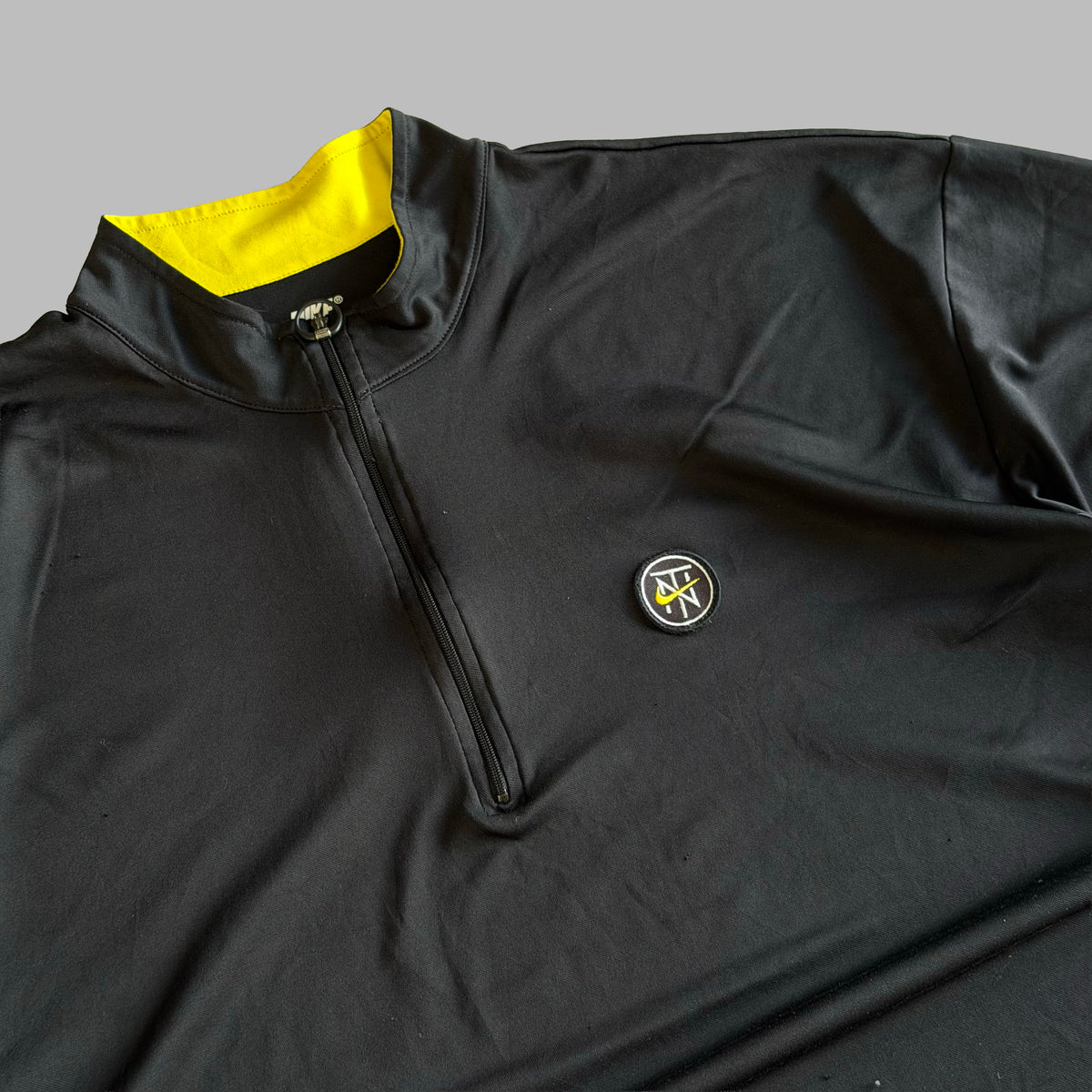 90s NikeLightweight Quarter Zip T-Shirt - XXL
