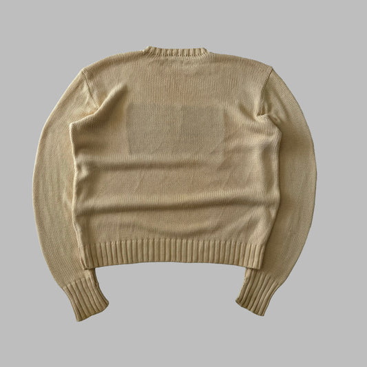 90s Ralph Lauren Flag Heavy Knit - Large