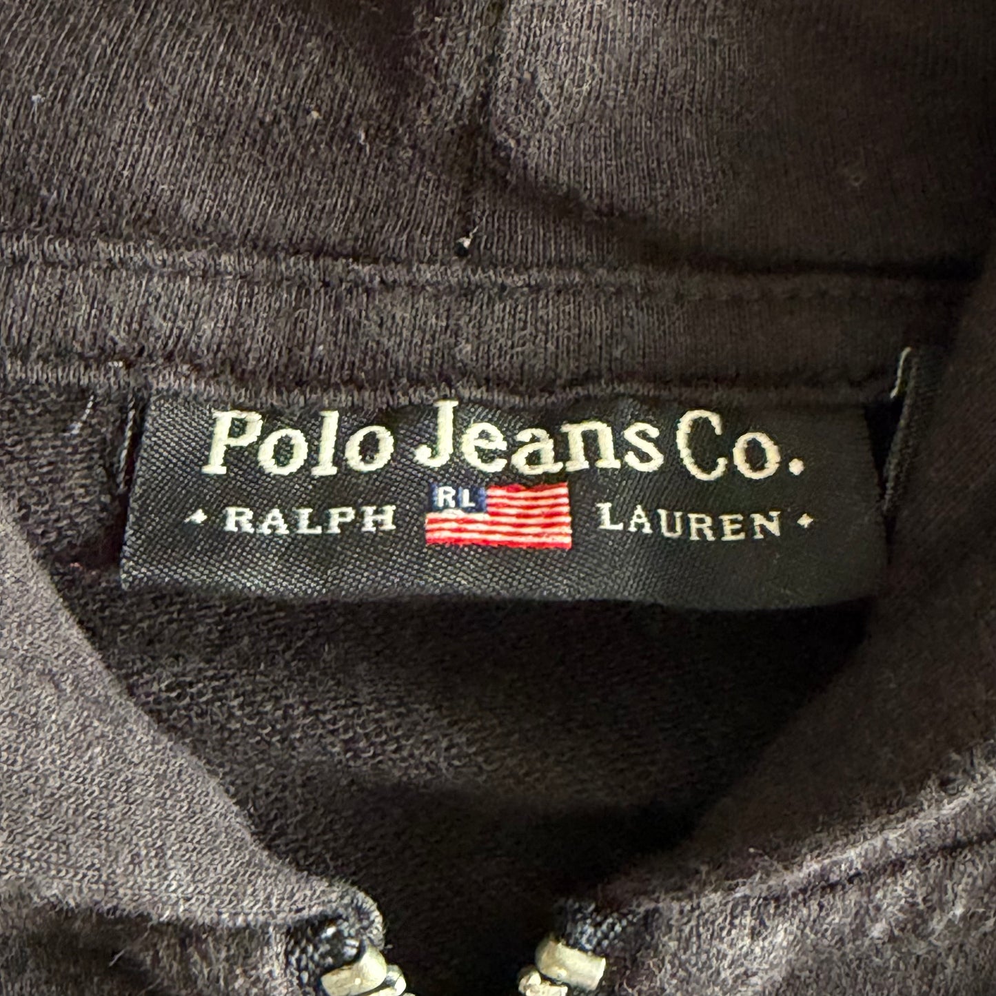 Y2K Ralph Lauren Polo Jeans Co Fitted Full Zip Hoodie - S/M