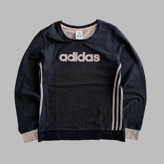 Y2K Adidas Spell Out Sweatshirt - S