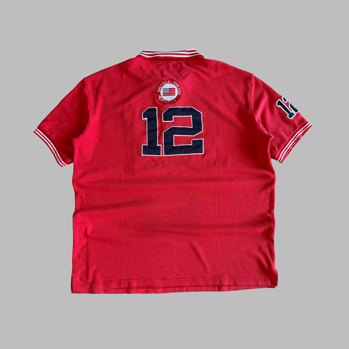 Y2K Ralph Lauren Polo Jeans Co Varsity Polo T-Shirt - L