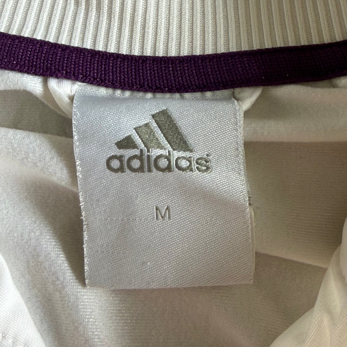 Y2K Adidas Three Stripe Lightweight Track Jacket - M