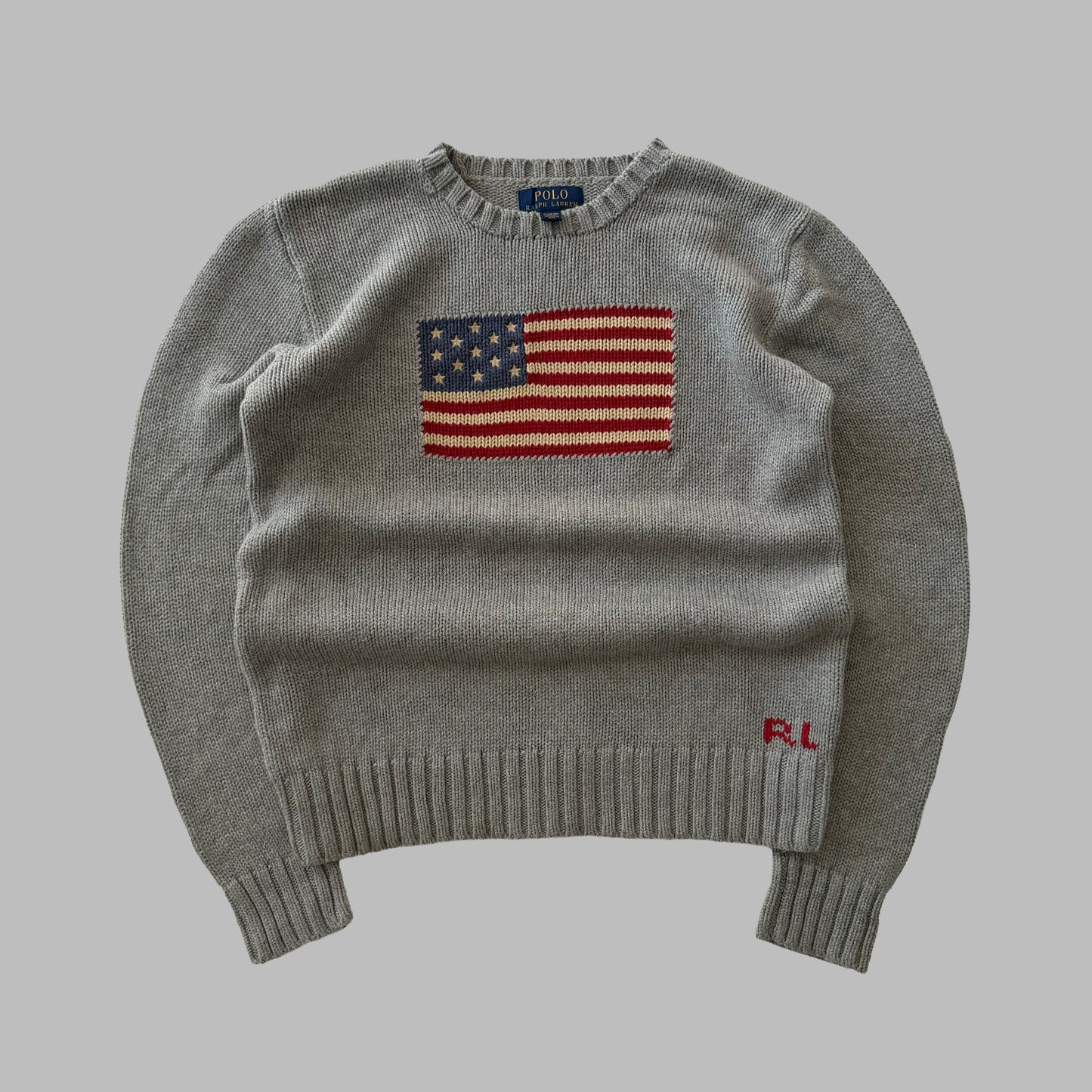 Ralph Lauren Flag Heavy Knit - Small