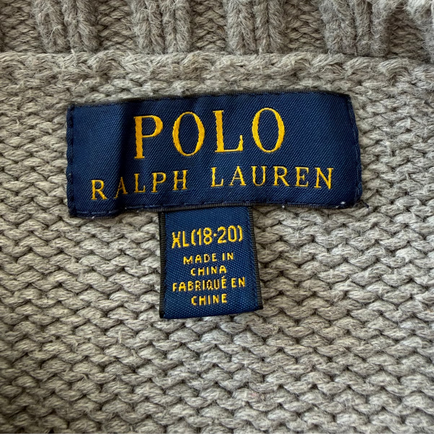 Ralph Lauren Flag Heavy Knit - Small