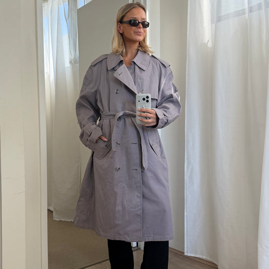 90s Burberry Double Breasted Trench Coat - M