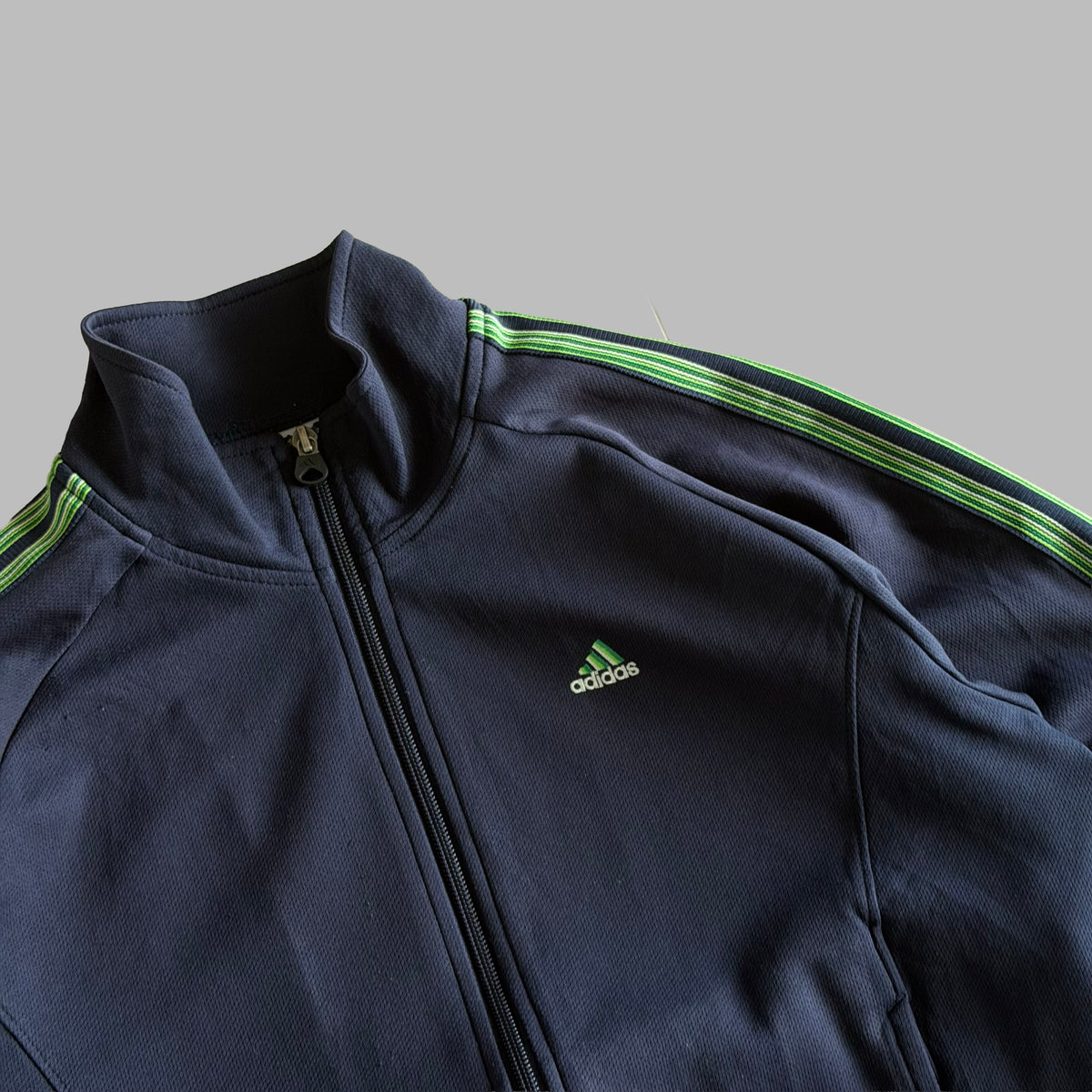 Y2K Adidas Three Stripe Track Jacket - S/M