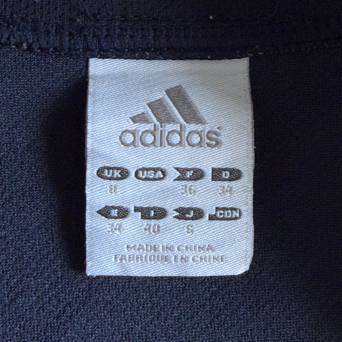 Y2K Adidas Three Stripe Track Jacket - S/M