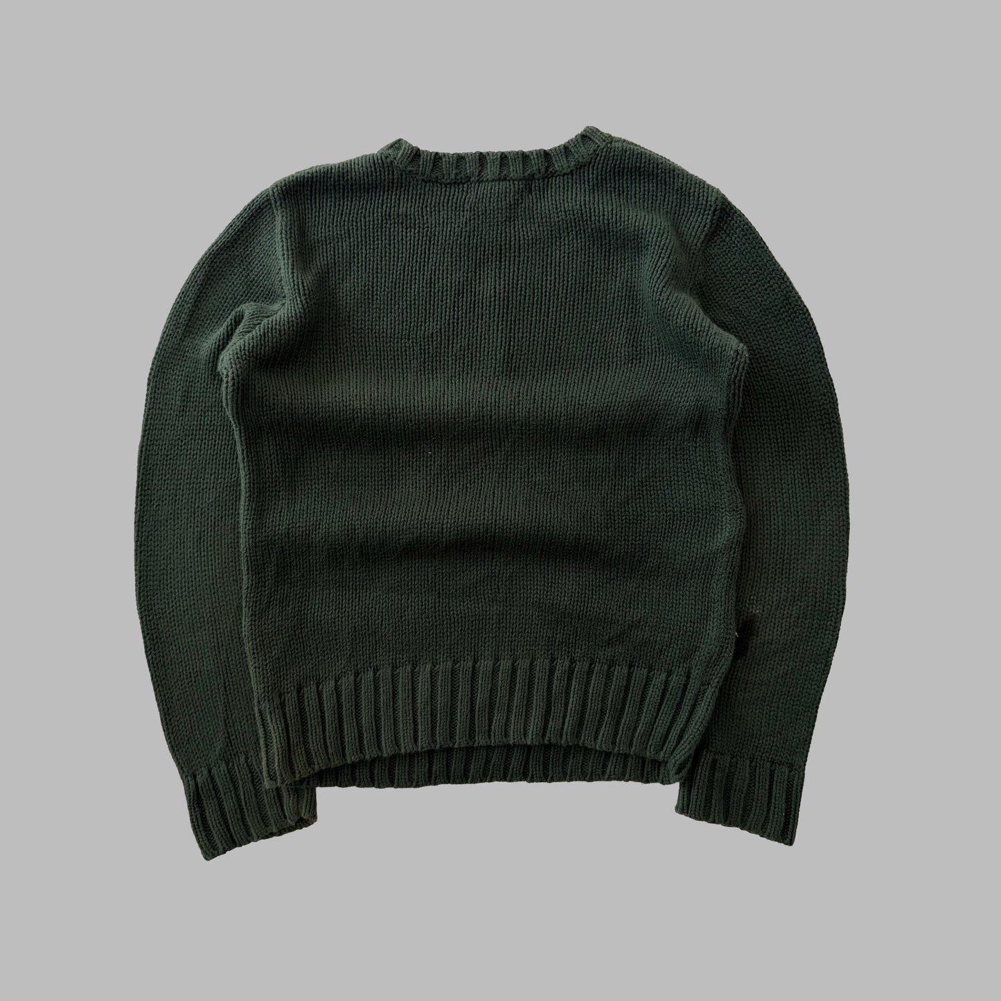 90s Ralph Lauren Flag Heavy Knit - XS
