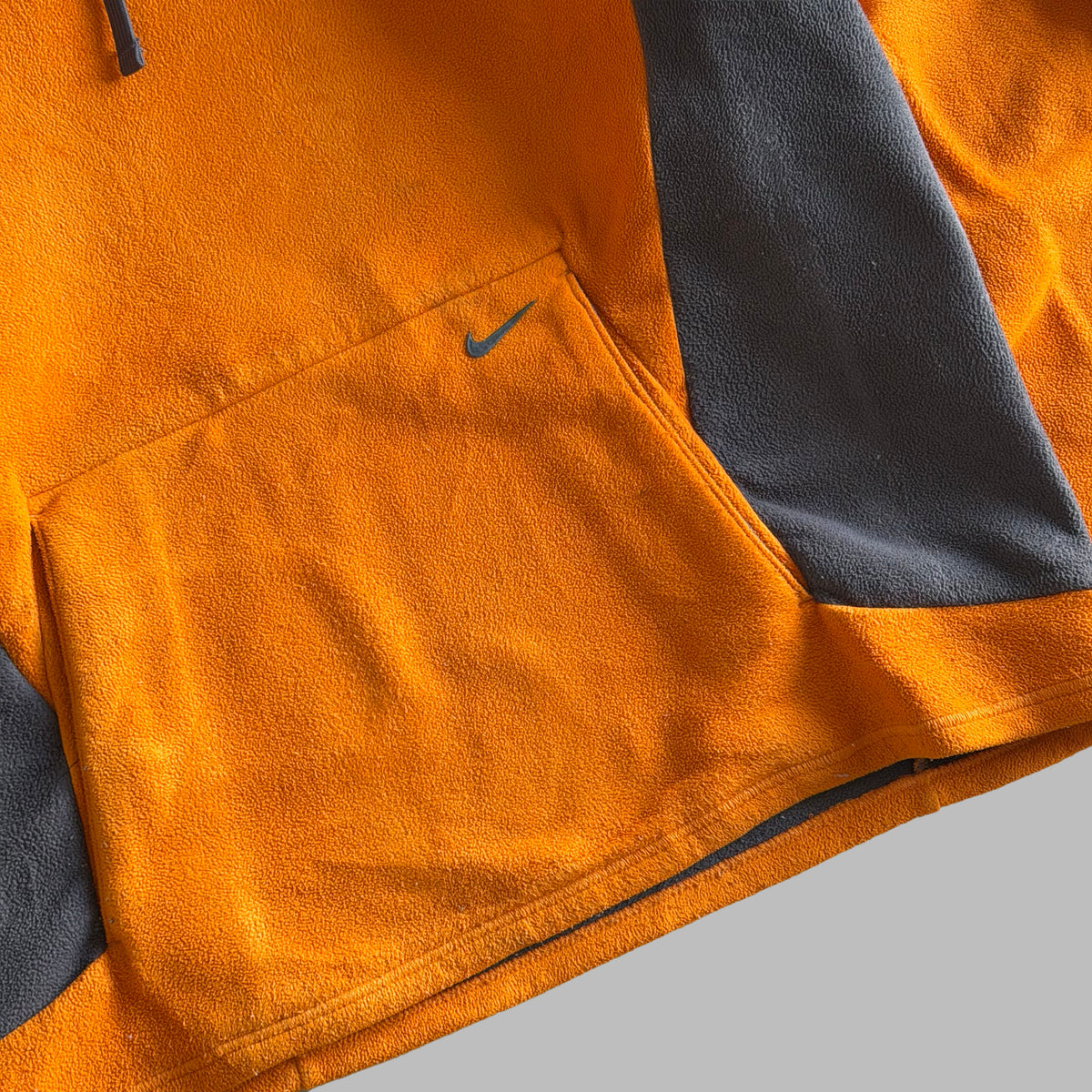Y2K Nike Panelled Fleece Hoodie - S/M