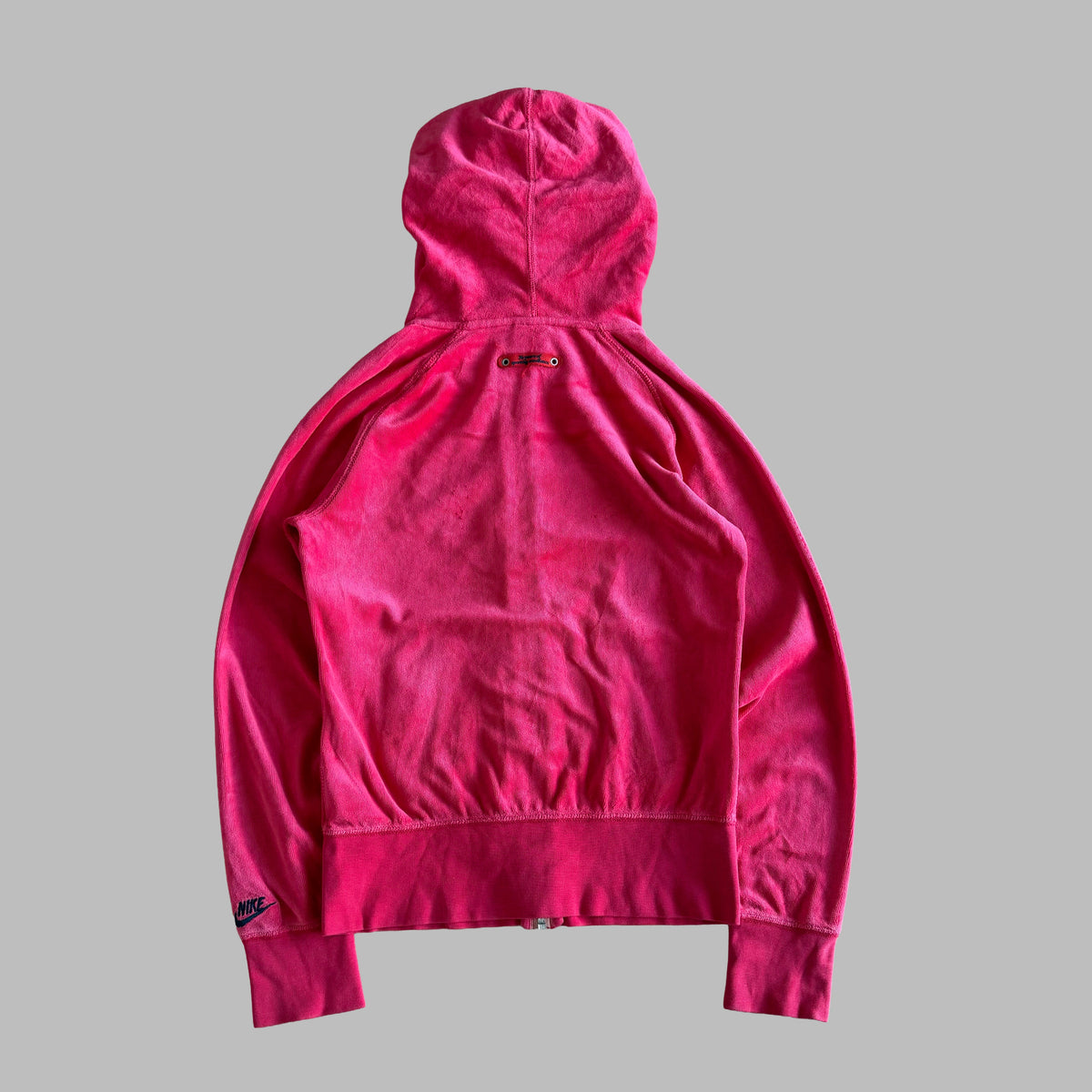 Y2K Nike Spell Out Velour Velvet Jacket - S