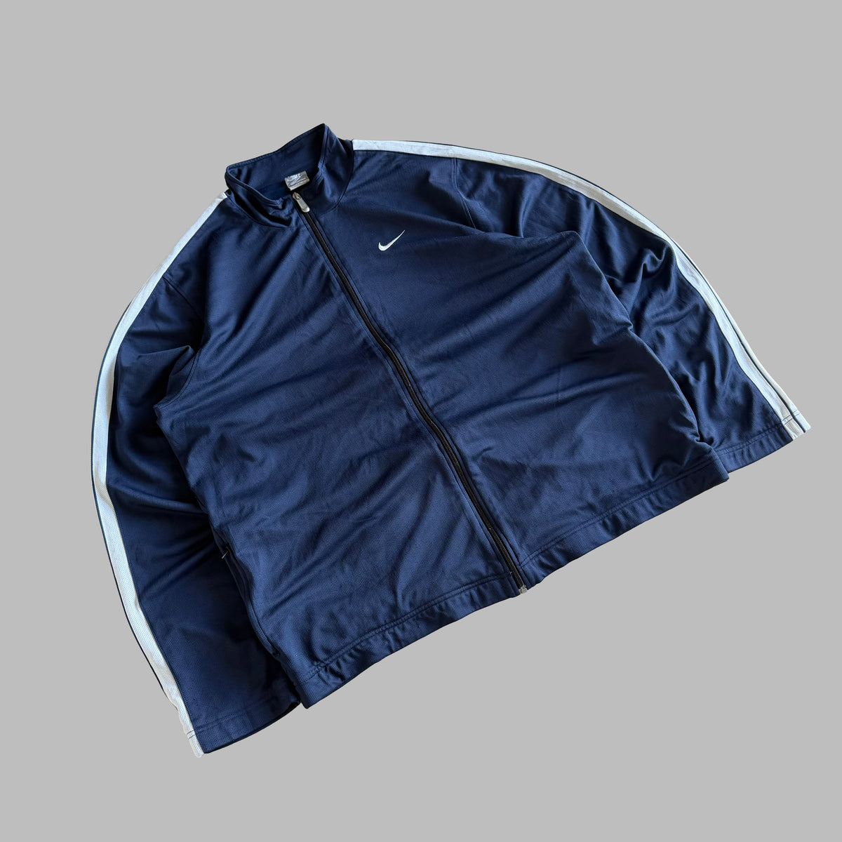 Y2K Nike Striped Track Jacket - Xl/XXL