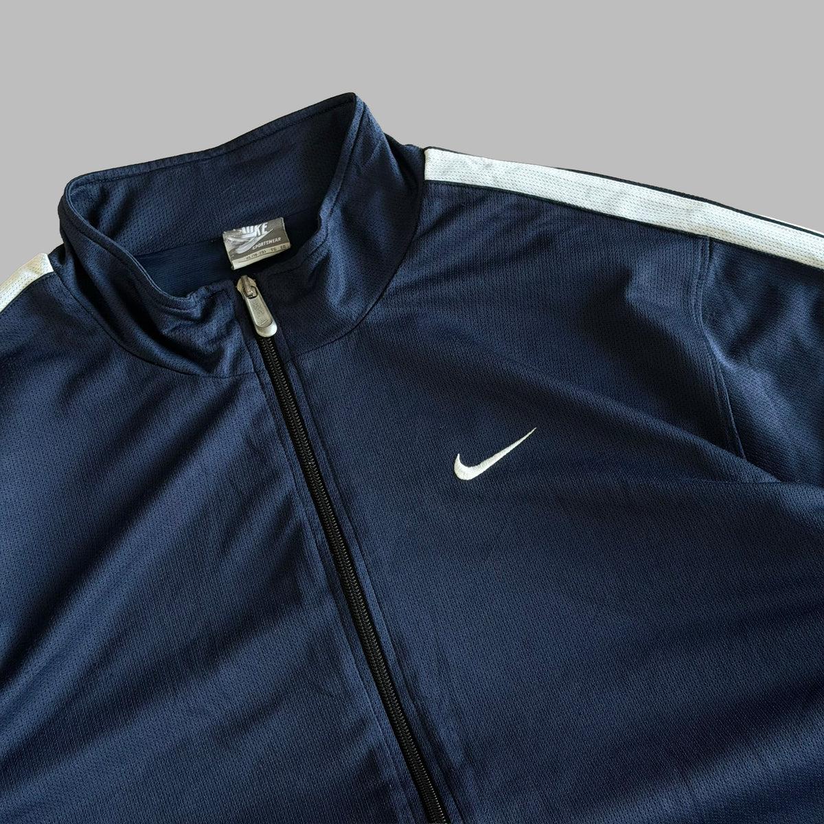 Y2K Nike Striped Track Jacket - Xl/XXL