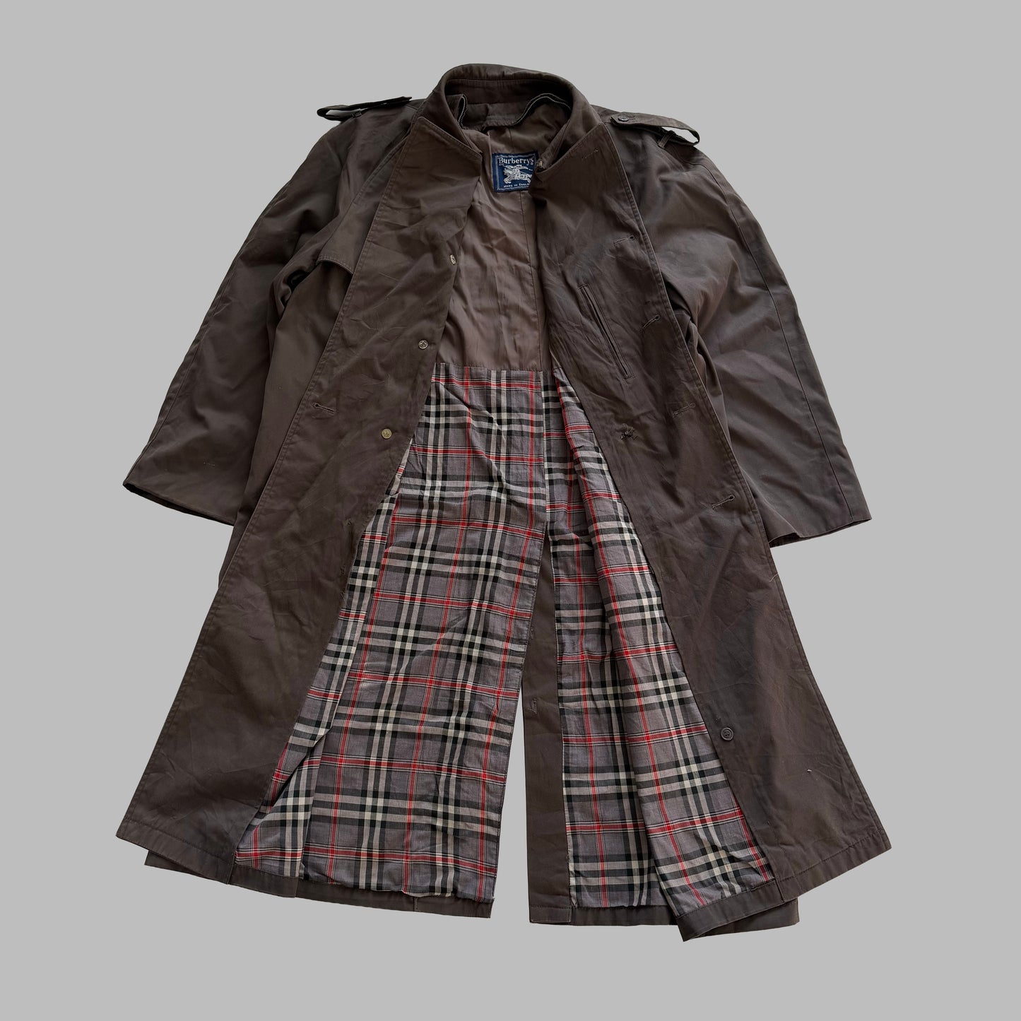 90s Burberry Double Breasted Trench Coat - L