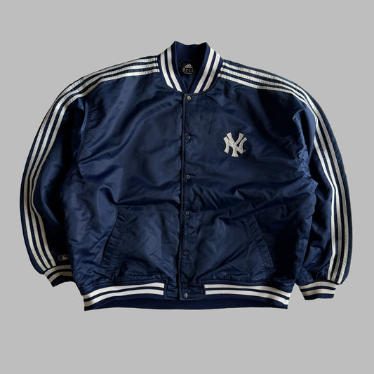 Y2K Adidas New York Yankees Varsity Jacket - XXL
