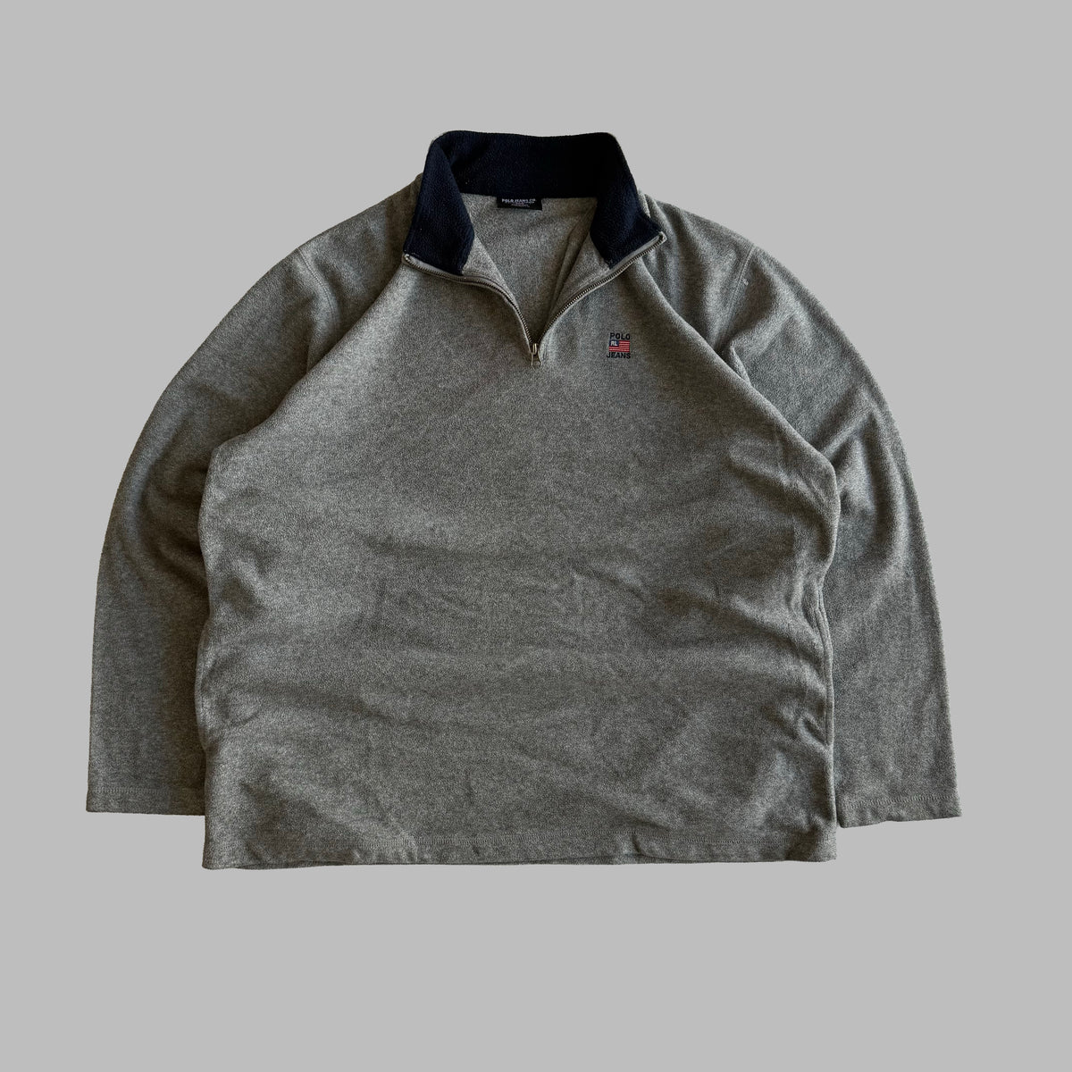 Y2K Ralph Lauren Polo Jeans Fleece Quarter Zip - XL/XXL