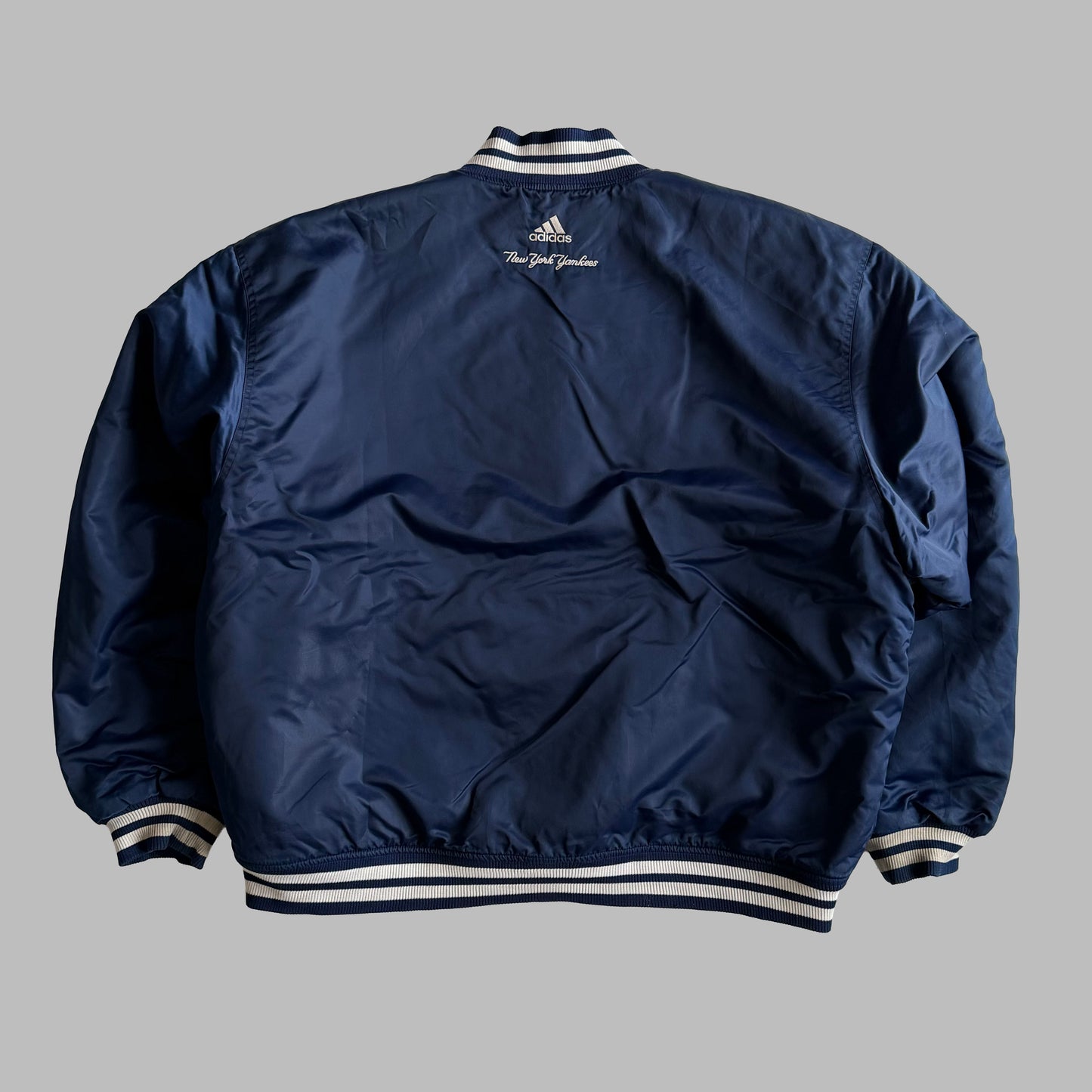 Y2K Adidas New York Yankees Varsity Jacket - XXL