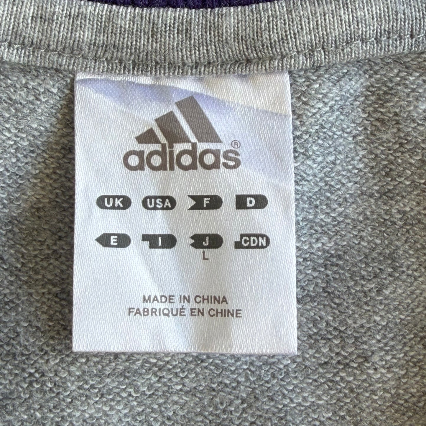 Y2K Adidas Three Stripe Raglan Track Jacket - L