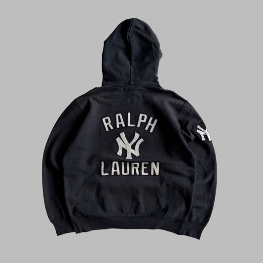 90s Ralph Lauren Yankees Heavyweight Hoodie - L