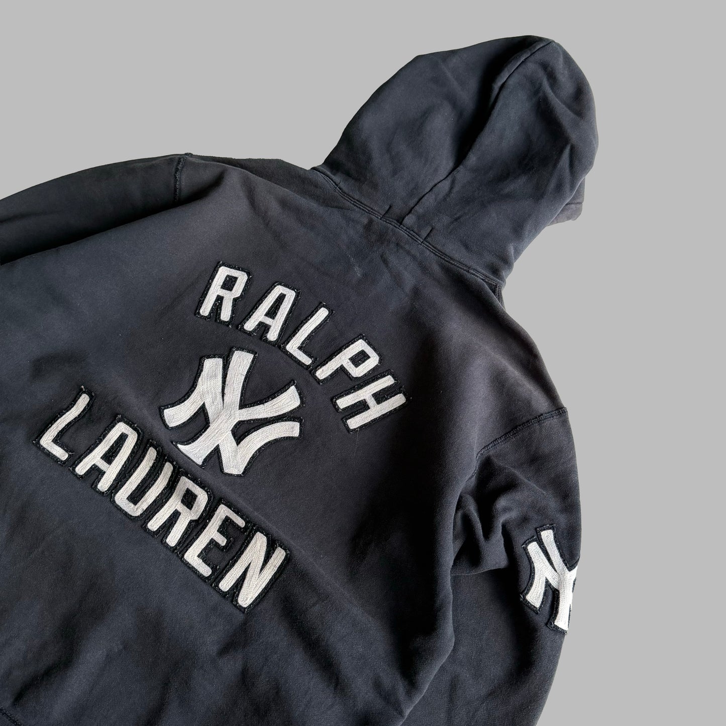 90s Ralph Lauren Yankees Heavyweight Hoodie - L