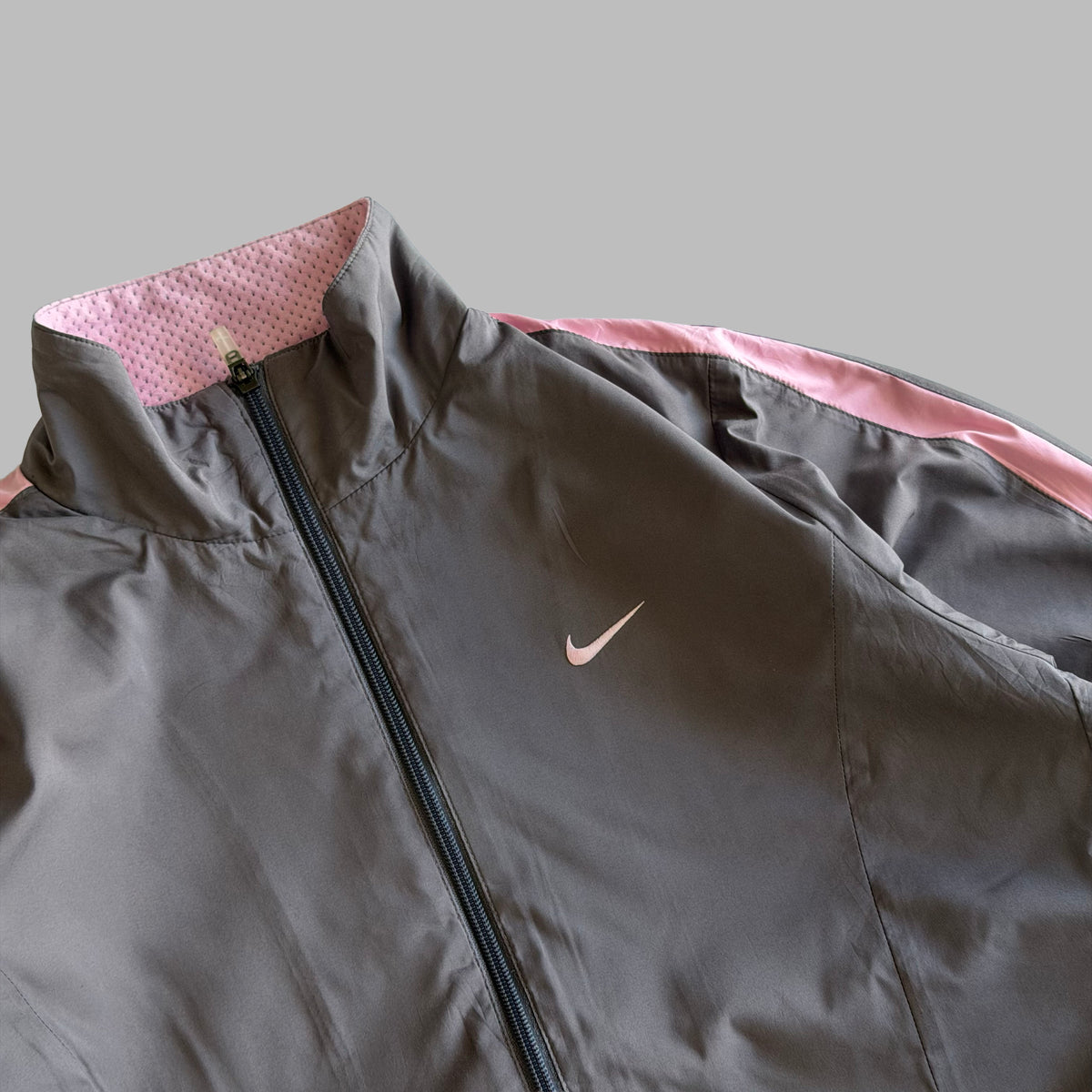 Y2K Nike Striped Track Jacket - L/XL
