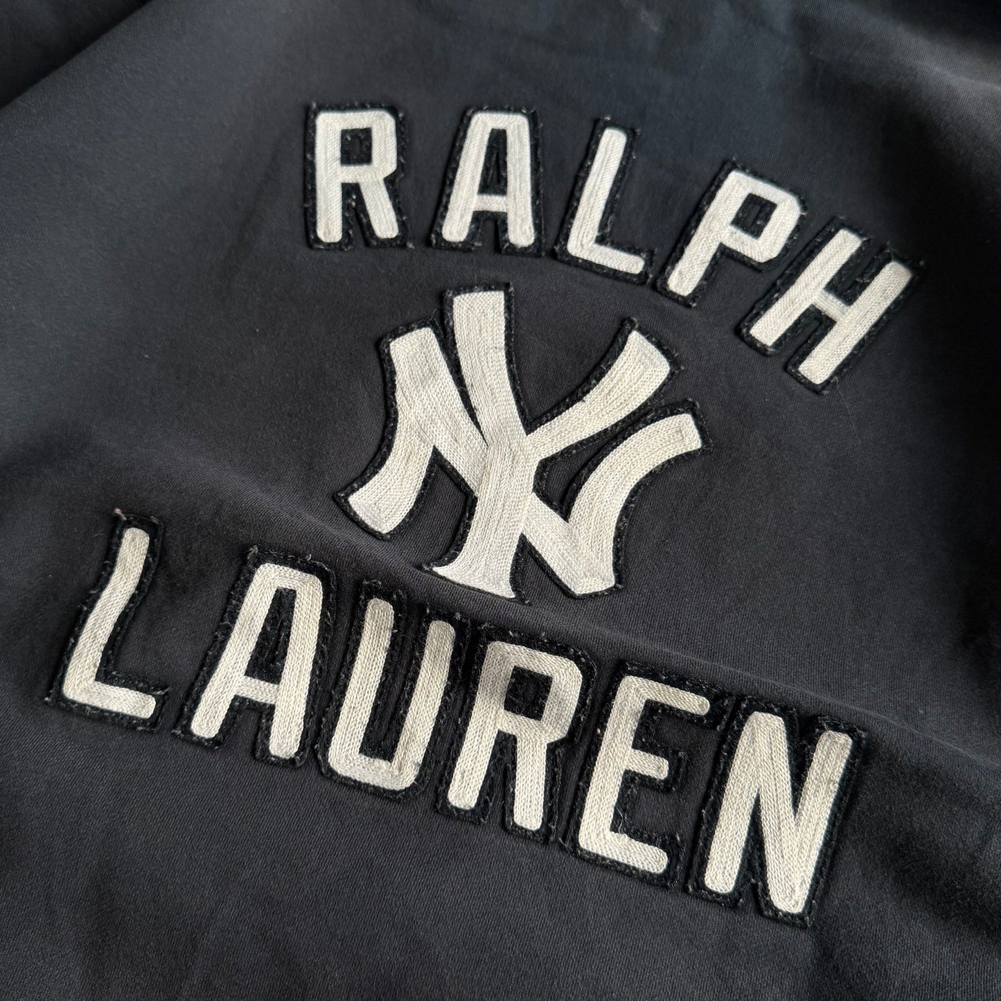 90s Ralph Lauren Yankees Heavyweight Hoodie - L