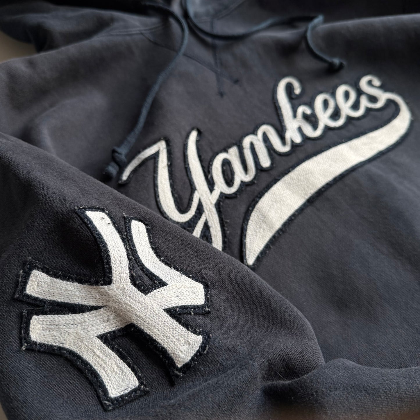90s Ralph Lauren Yankees Heavyweight Hoodie - L