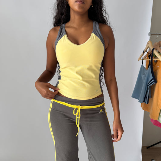 Y2K Nike Panelled Activewear Tank - M/L
