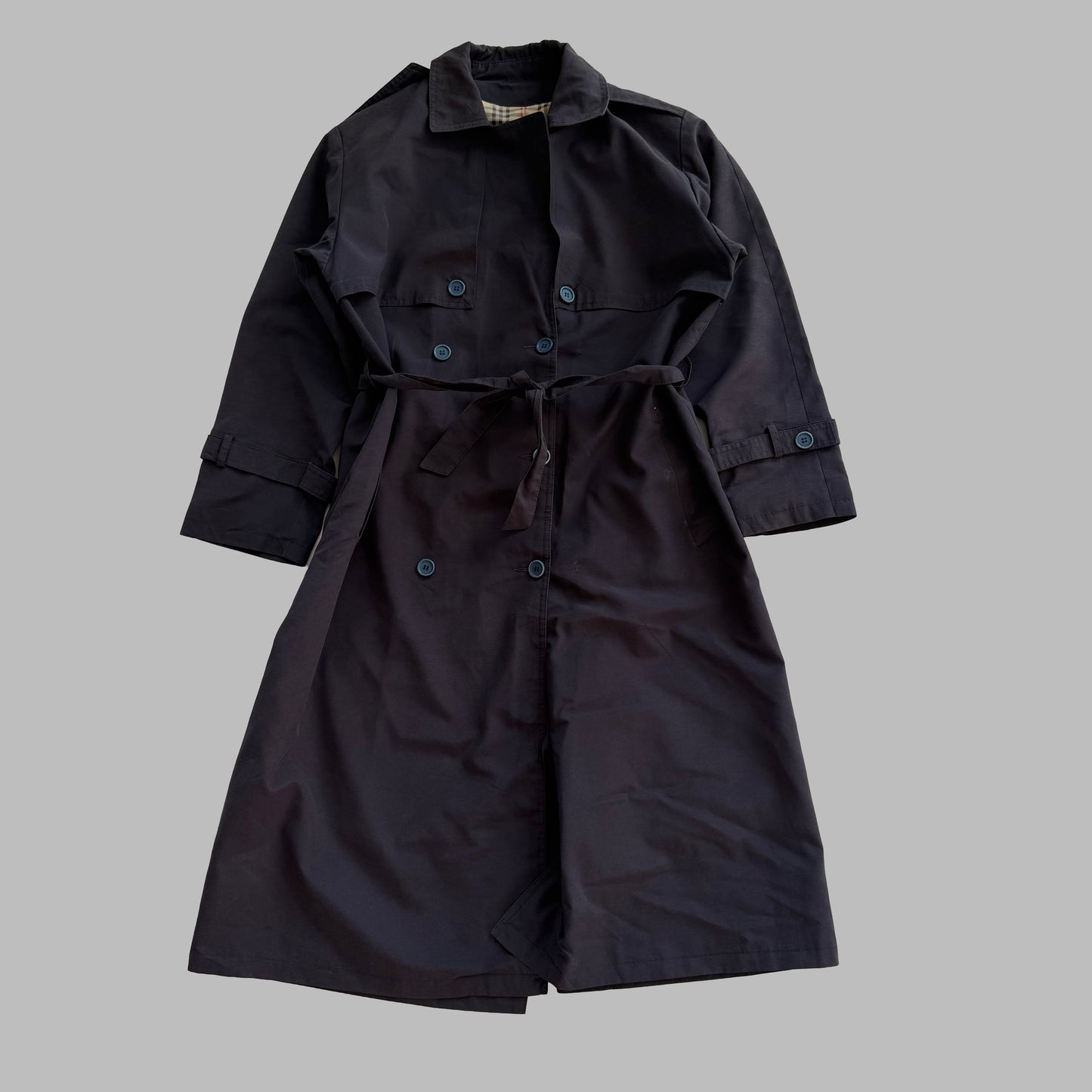 90s Burberry Double Breasted Trench Coat - L