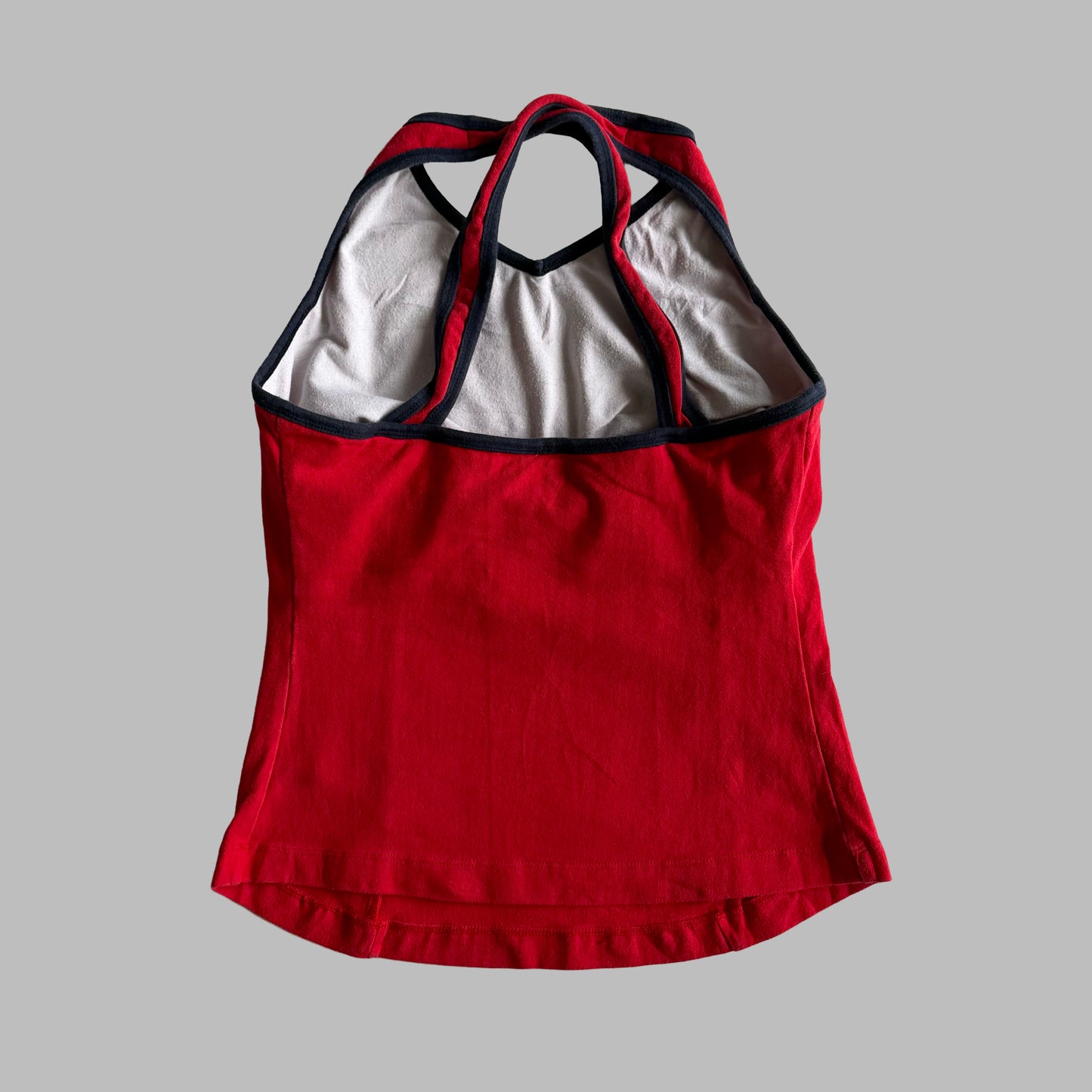 90s Adidas Ringer Racer-Back Activewear Tank - M
