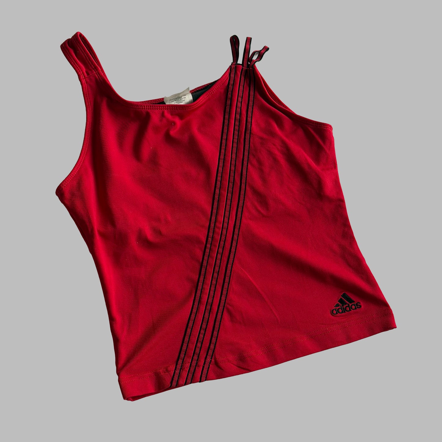 90s Adidas Three Stripe Activewear Tank - S