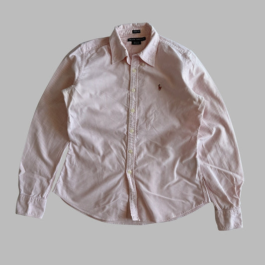 Ralph Lauren Striped Button Up Shirt - Medium
