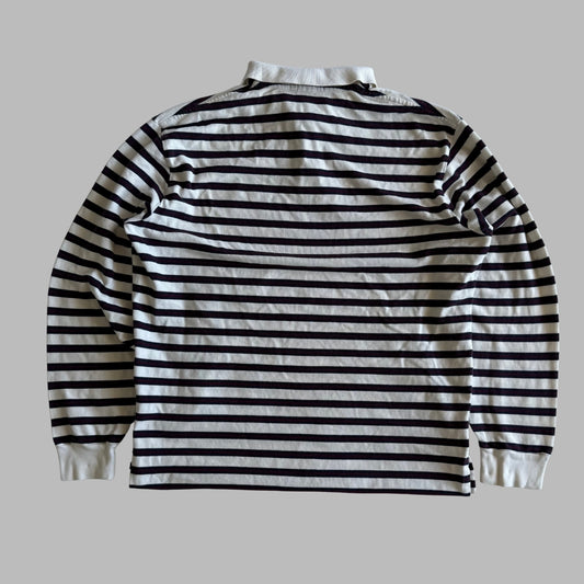 Ralph Lauren Striped Long Sleeve Polo - Large