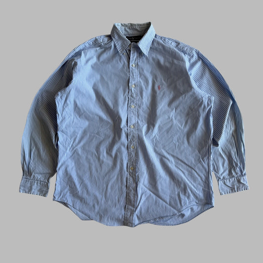 Ralph Lauren Striped Button Up Shirt - Large